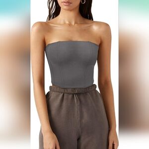 Tube Top Crop Tops Backless Zip